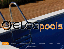 Tablet Screenshot of elegpools.com